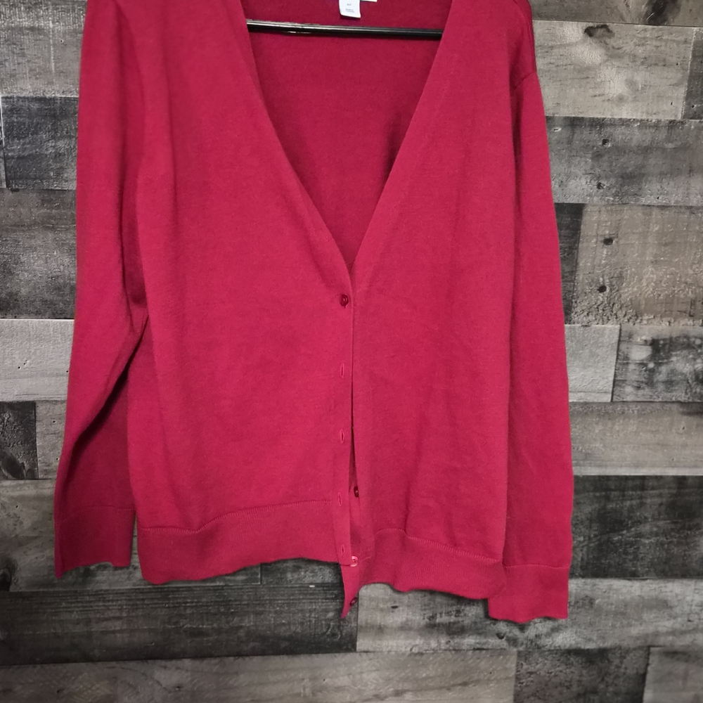 Amazon Essentials Women's Vibrant Red Cardigan